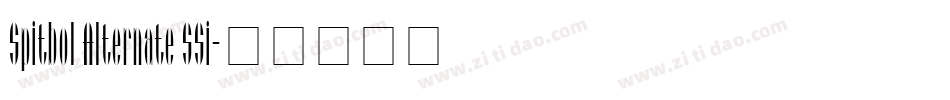 Spitbol Alternate SSi字体转换